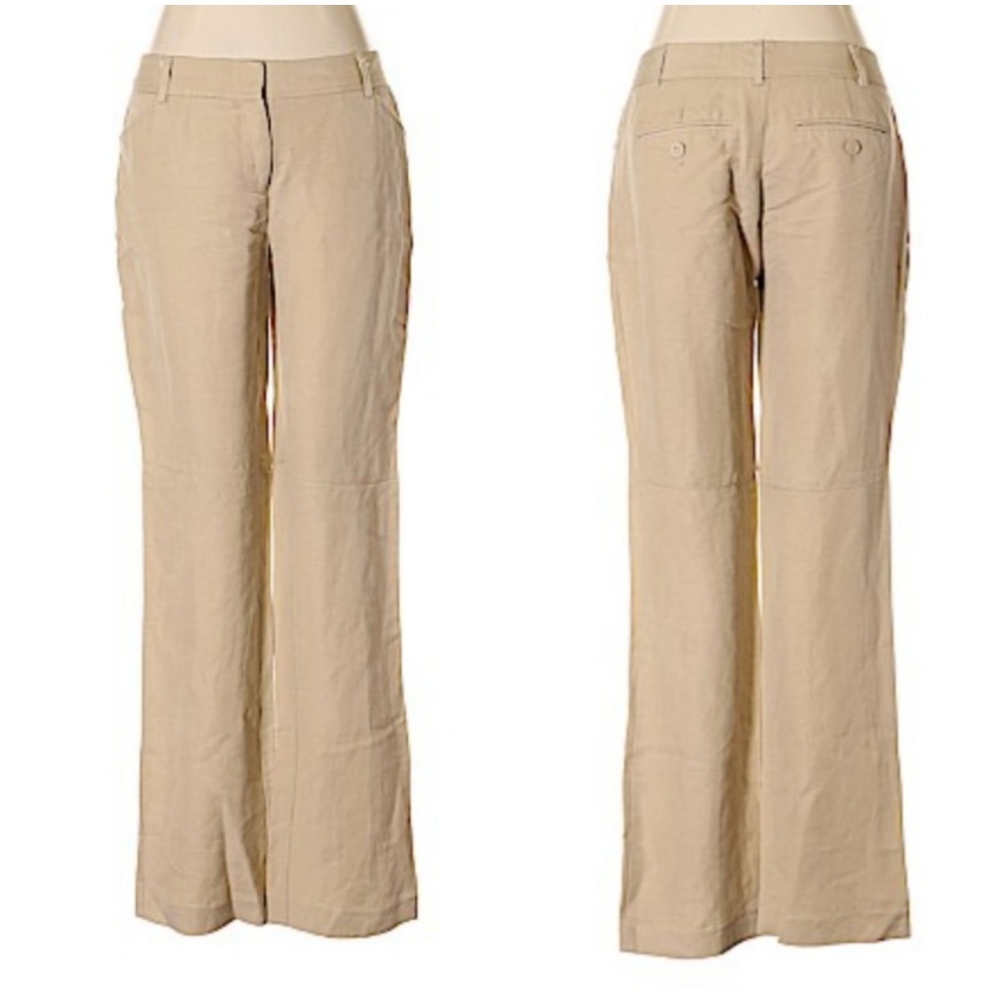 Calvin Klein Tan Linen Blend Pants